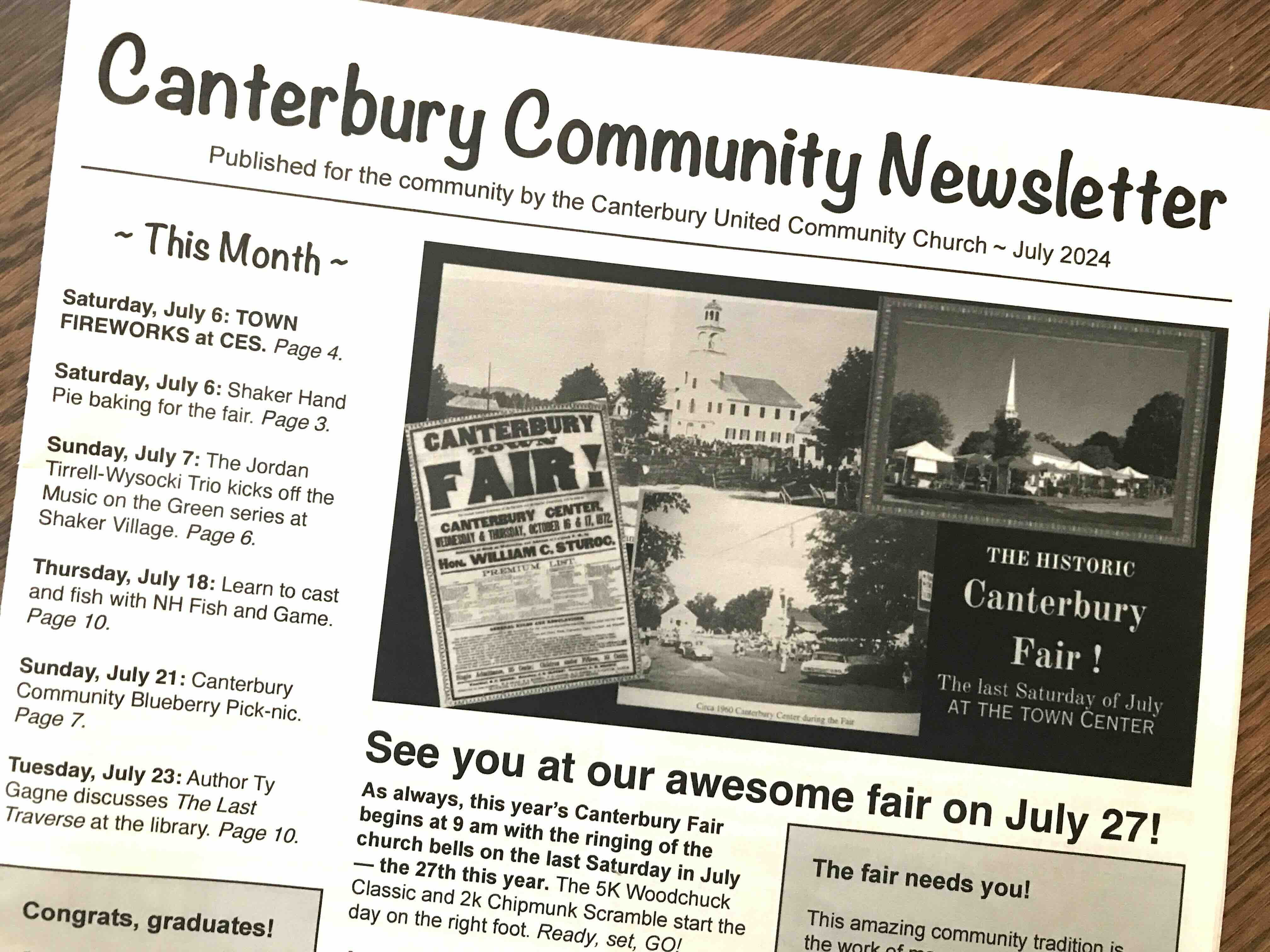 A Change In The Newsletter Printing Schedule And A Welcome To Our New a-change-in-the-newsletter-printing-schedule-and-a-welcome-to-our-new